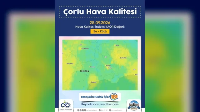 Çorlu’da Hava Kalitesi Alarm Veriyor: Koku Şikayetleri Artıyor