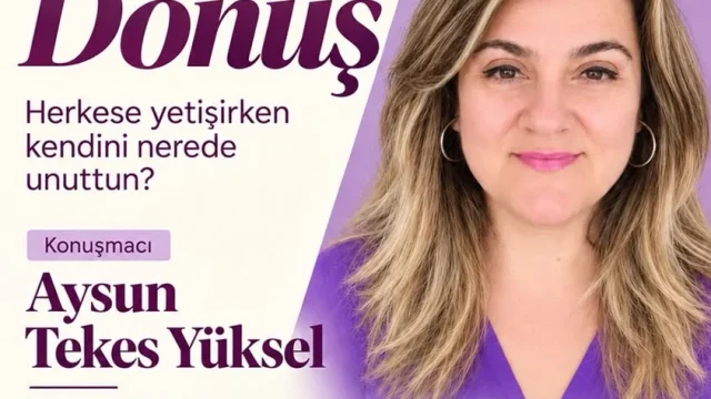 Saray ücretsiz seminer afişi: Kendine Dönüş, 15 Ekim Perşembe 14.00, Atatürk Kültür Merkezi