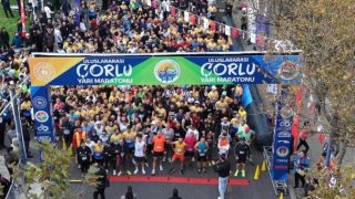Çorlu Yarı Maratonu’nda Binlerce Adım Buluştu