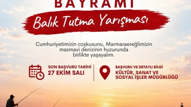Marmaraereğli balık tutma yarışmasında oltalarını denize atan balık tutkunları