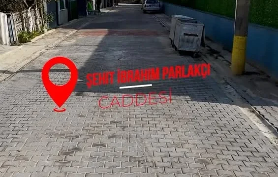 Saray'da parke taşı yol çalışması sonrası yenilenen cadde ve kilitli parke taşı döşenmiş sokak