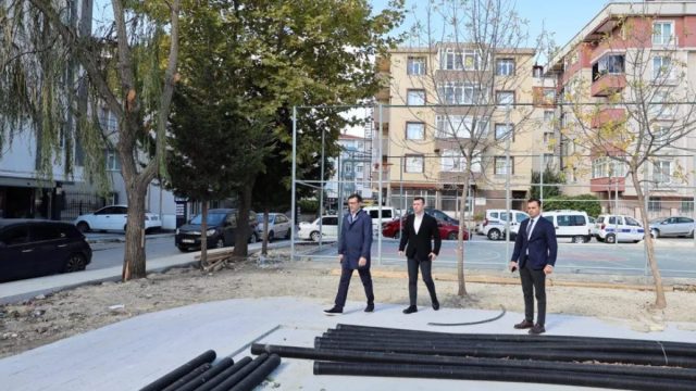 Çerkezköy’de Yüzbaşı Sokak Parkı Yenileniyor