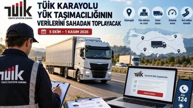 TÜİK’ten Karayolu Yük Taşımacılığı Pilot Anketi