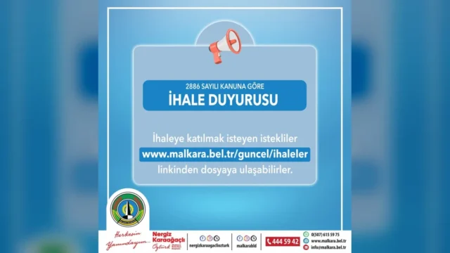 Malkara Belediyesi tarafından kiraya çıkarılan 81 taşınmaz için ihale duyurusu