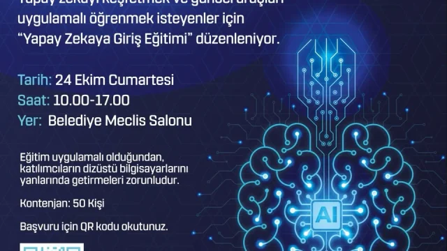 Çanakkale yapay zeka eğitimi için Meclis Salonu'nda düzenlenen uygulamalı atölye