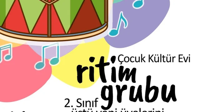 Çankırı çocuk ritim grubu seçmelerine katılan çocuklar ritim enstrümanlarıyla