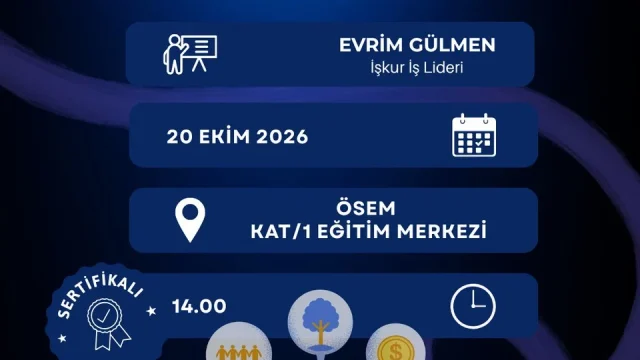 ÇOMÜ kariyer planlama eğitimi duyurusu, İŞKUR iş lideri Evrim Gülmen ve öğrenciler