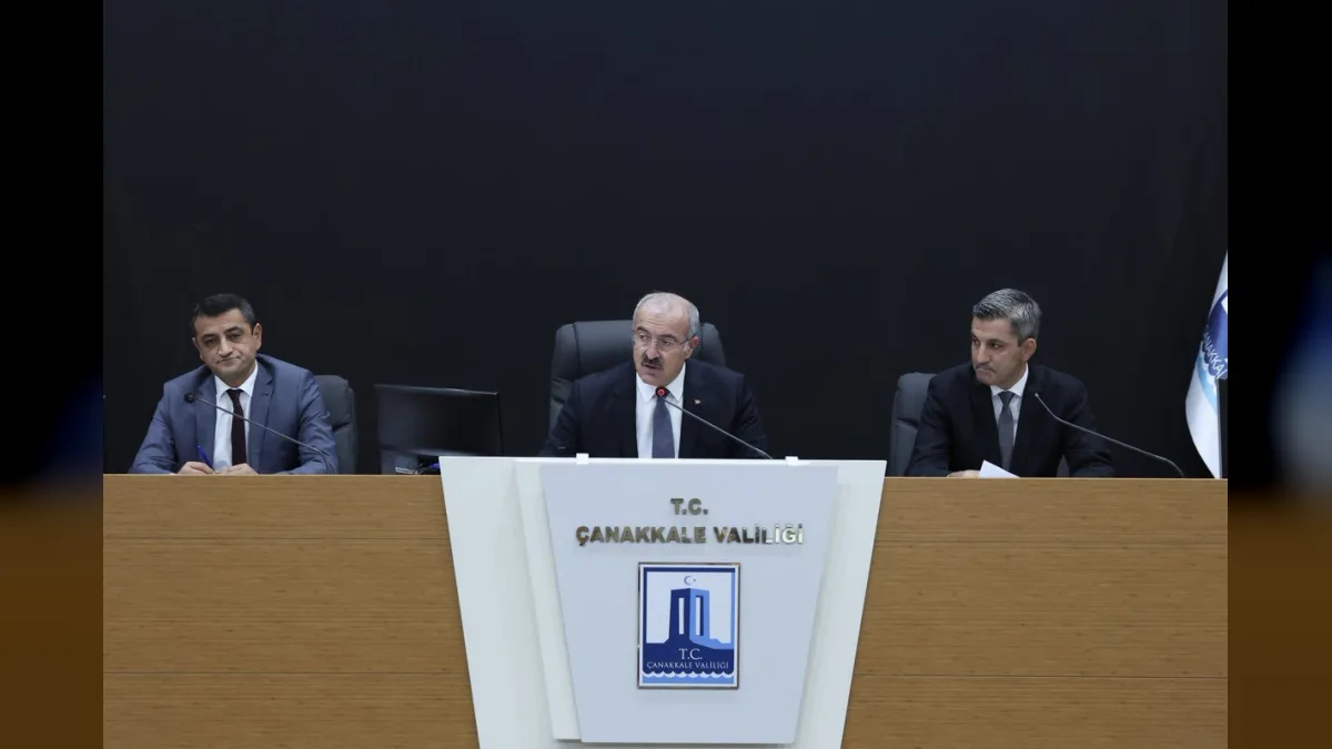Çanakkale İl Koordinasyon Kurulu toplantısı, Vali Ömer Toraman başkanlığında İl Özel İdaresi'nde yapıldı