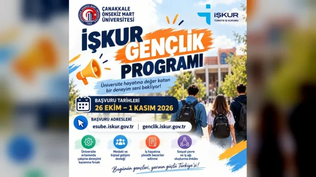 ÇOMÜ öğrencileri için İŞKUR Gençlik Programı başvuru ekranı
