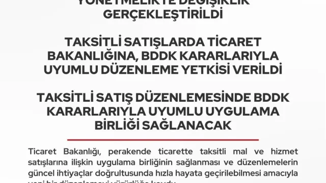 Perakende ticaret yönetmeliği değişikliği duyurusu ve Ticaret Bakanlığı binası
