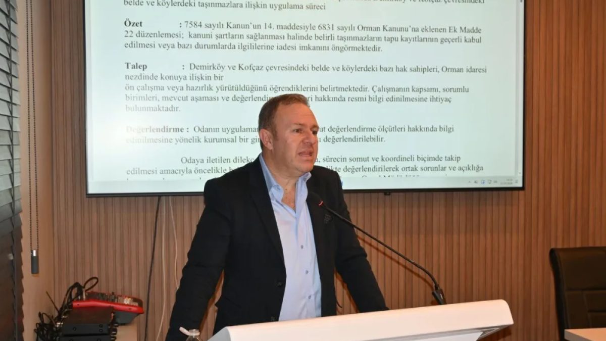 Demirköy Kofçaz orman arazisi uygulaması kapsamında ormanlık alan ve köy taşınmazları