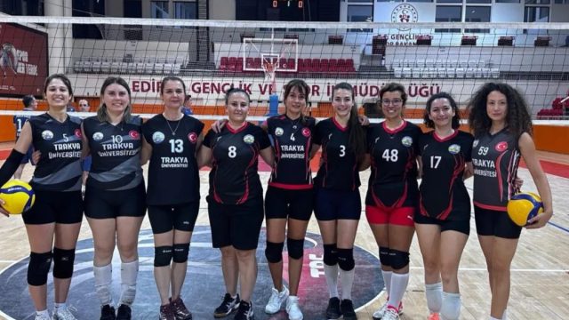 Trakya Üniversitesi Kadın Voleybol Takımı Edirne Şampiyonu Oldu