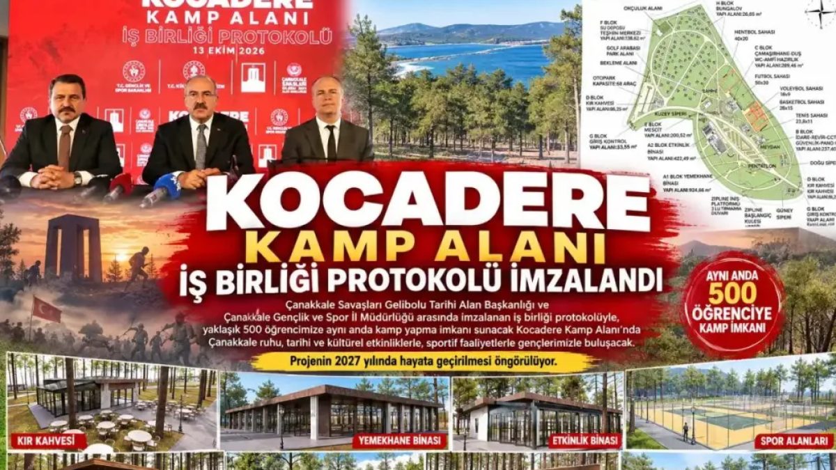 Çanakkale gençlik kampı için Gelibolu Kocadere Vadisi'nde inşa edilecek 500 kişilik kamp merkezi