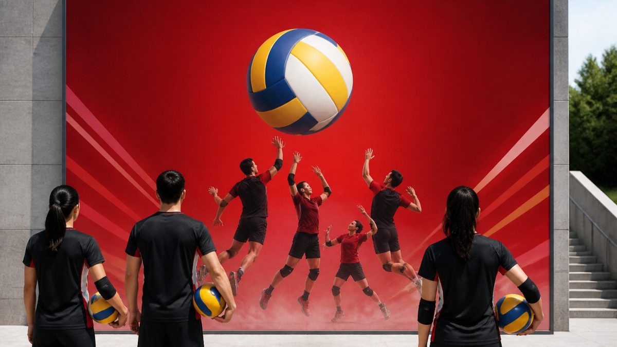 Temsili görsel: Uzunköprü voleybol turnuvası afişi: 29 Ekim Cumhuriyet Kupası, sporcular ve Cumhuriyet coşkusu.